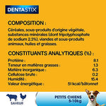 Bâtonnets Bucco-Dentaires pour Chiens 5-10kg - Nettoyage Efficace & Sain (56 Sticks)